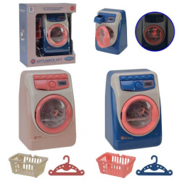 Іграшкова пральна машина зі звуками та підсвіткою на батарейках YH129-3C-3S