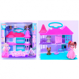 Будиночок для ляльок з меблями та вихованцями X5A-6