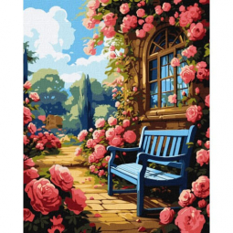 Картина за номерами Квітковий сад розмір 40-50 см Ідейка KHO6335