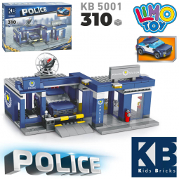 Конструктор Поліція дiльниця гараж машина 310 деталей LimoToy KB 5001