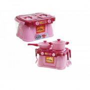 Набір посуду 7 персон рожевий Юника 71825