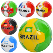 Мяч футбольний розмір 5 матеріал ПВХ вага 300 г MS4118