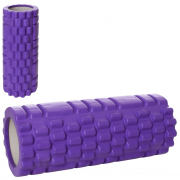 Масажер рулон для йоги матеріал ЕVA розмір 33-14 см фіолетовий MS4122