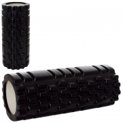 Масажер рулон для йоги матеріал ЕVA розмір 33-14 см чорний MS0857-B