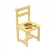 Дитячий стілець Лев висота 54 см колір жовтий Мася 4044