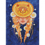 Картина алмазна мозаїка «Лев» розмір 30-40 см Ідейка AMO7566