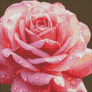 Картина алмазна мозаїка «Досконала троянда» розмір 40-40 см без підрамника Ідейка AMС7854