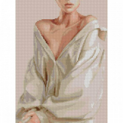 Картина алмазна мозаїка «Образ в рубашці» розмір 30-40 см Strateg HX225