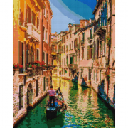 Картина алмазна мозаїка «По каналах Венеції» розмір 40-50 см Brushme DBS1023