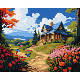 Картина за номерами «Весняна казка» розмір 40-50 см Ідейка KHO6336