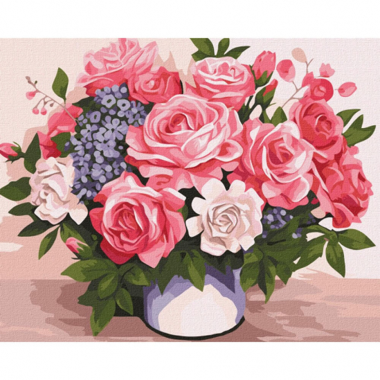 Картина за номерами «Квіткова краса» розмір 40-50 см Ідейка KHO3255 - фото 1