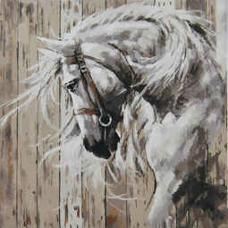 Картина по номерам «Кінь» розмір 50-50 см Strateg AA019