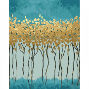 Картина по номерам «Витончені дерева» розмір 40-50 см Strateg GS1444