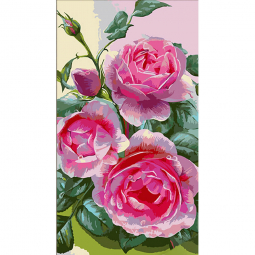 Картина по номерам «Троянди» розмір 50-25 см Strateg WW171