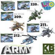 Конструктор військовий літак від 209 деталей 4 види Limo Toy KB2012