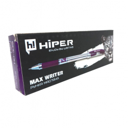 Ручка олійна Max Writer 2500 м 0,7мм фіолетова 12 шт Hiper HO-335фиол