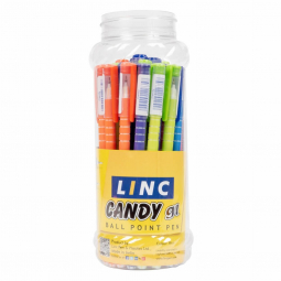 Ручка кулькова Candy синя 0,7 мм 30 шт LINC 411635