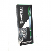 Ручка олійна Max Writer 2500 м 0,7 мм зелена 10 шт Hiper HO-335зел