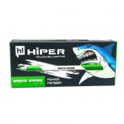Ручка гелева White Shark 0,6 мм зелена 10 шт Hiper HG-811зеленая