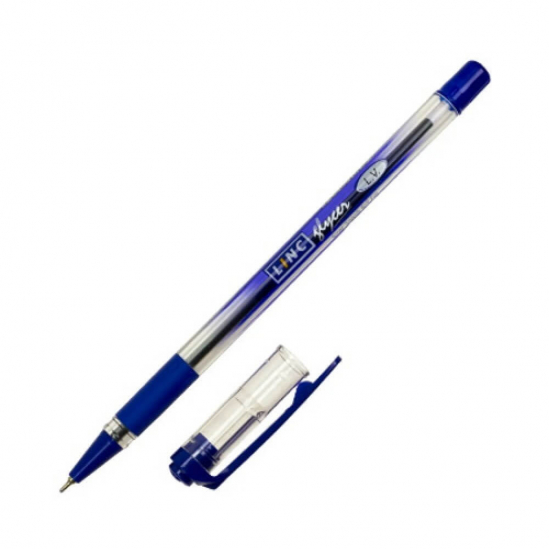 Ручка кулькова Glycer синя 0,7 мм 12 шт LINC YES 411916 - фото 1
