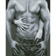 Картина алмазна мозаїка «Спокусливі лінії тіла» розмір 40-50 см Ідейка AMO7926