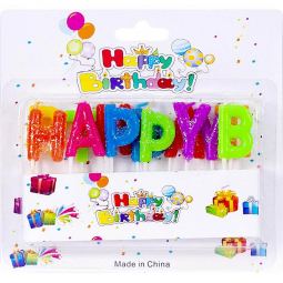 Свічки для торта Happy Birthday 10-102(51556)