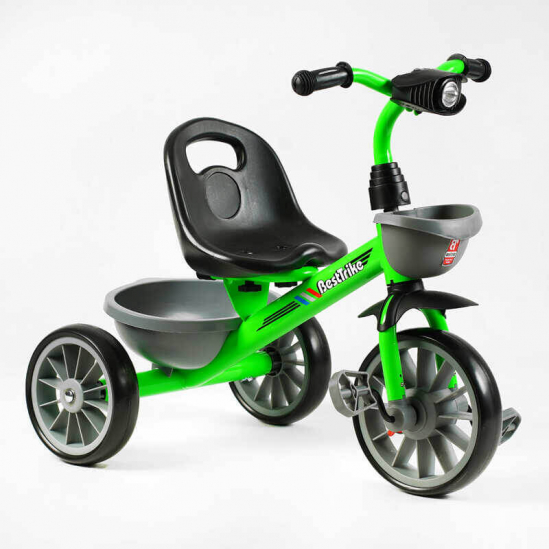 Велосипед 3-х колісний колеса EVA з музикою та підсвіткою фари на батарейках Best Trike BS-14640 - фото 1