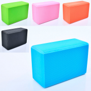 Блок для йоги матеріал EVA вага 150 г 5 кольорів MS0858-15