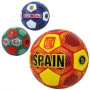 Мяч футбольний розмір 5 матеріал PU вага 400 г 3 види 2500-271