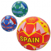 Мяч футбольний розмір 5 матеріал ПУ вага 400 г 3 види 2500-273