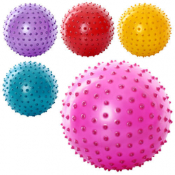 Мяч масажний діаметр 20 см матеріал ПВХ вага 70 г 5 кольорів MS0023