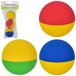 Мяч дитячий діаметр 6,5 см сквош гума 3 кольори 3 шт MS3650
