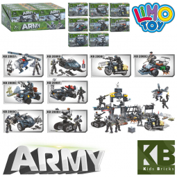 Конструктор військовий Транспорт від 59 до 95 деталей Limo Toy KB2000