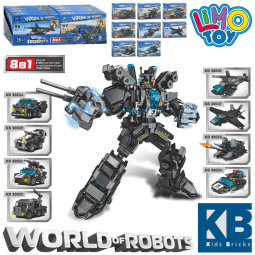 Конструктор транспорт-робот від 95 деталей Limo Toy KB3003
