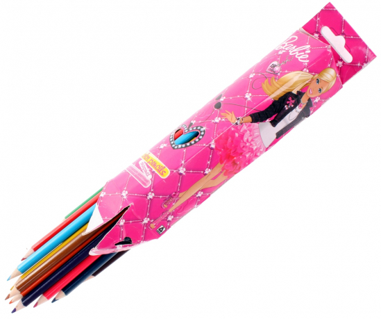 Цветные карандаши Барби - фото 1