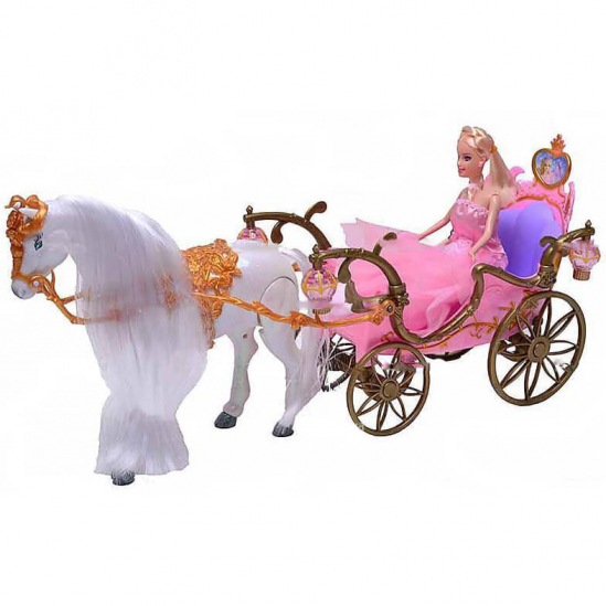 Карета с лошадью и куклой - фото 1