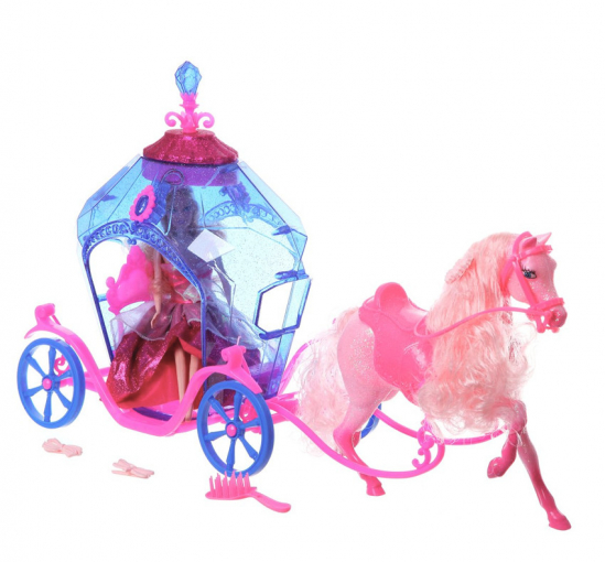 Кукла Jinni с каретой и лошадью - фото 4