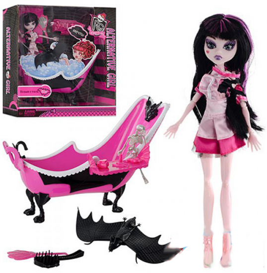 Кукла Monster High с ванной и аксессуарами - фото 1
