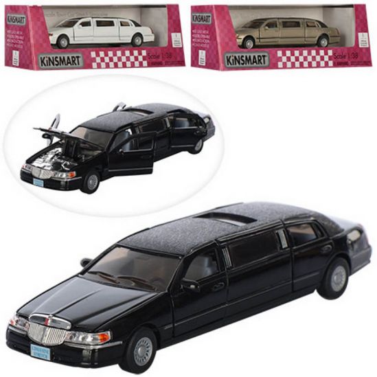 Машинка Kinsmart Ford Lincoln Town Car Stretch Limousin - фото 1
