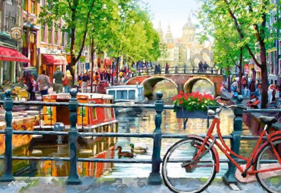 Пазлы Castorland «Пейзаж Амстердам» 1000 эл - фото 1