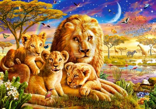 Пазлы «Семья львов» 500 эл - фото 1