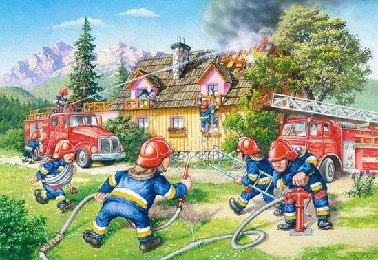 Пазлы Castorland Maxi «Пожарная бригада» (40 эл.) - фото 1