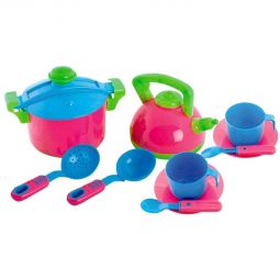Набор игрушечной посуды для девочки Ева 12 предметов