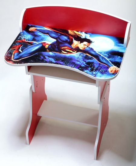 Парта красная «Superman» со стулом - фото 3