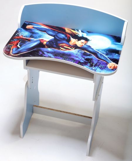 Парта синяя «Superman» со стулом - фото 1