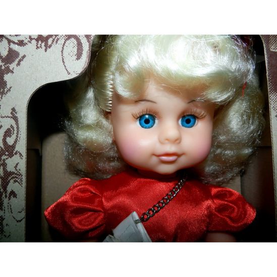 Кукла Милана нарядная в красном платье - фото 2