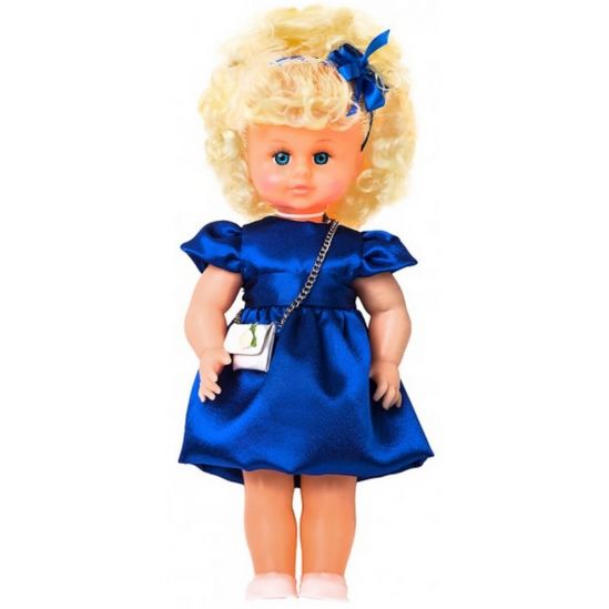 Кукла Милана нарядная в синем платье - фото 1