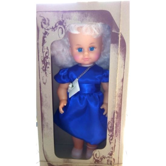 Кукла Милана нарядная в синем платье - фото 3