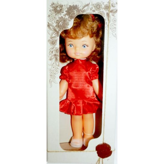Кукла Татьяна нарядная в красном платье - фото 2