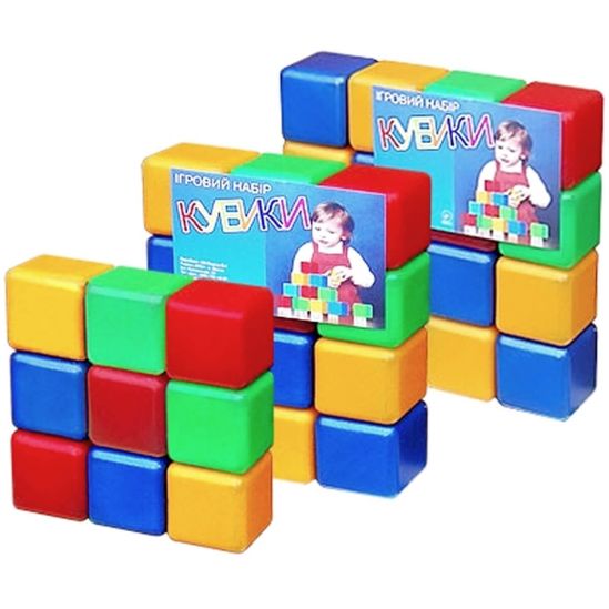 Детские цветные кубики - фото 1